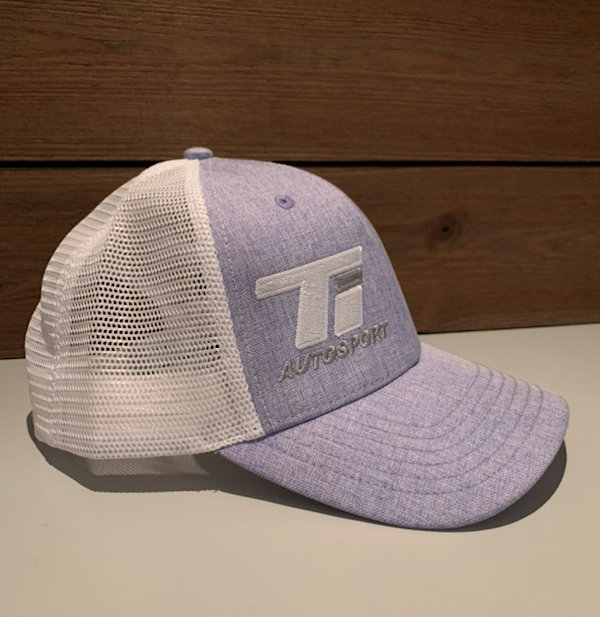 Lt Purple and White Snapback with White and Gray TI Logo